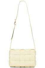Bottega Veneta Padded Cassette Crossbody Bag in Zest Washed & Gold, view 1, click to view large image.