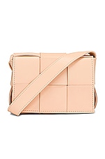 Bottega Veneta Candy Cassette Crossbody Bag in Melon Washed & Gold, view 3, click to view large image.