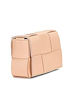 Bottega Veneta Candy Cassette Crossbody Bag in Melon Washed & Gold, view 5, click to view large image.