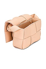 Bottega Veneta Candy Cassette Crossbody Bag in Melon Washed & Gold, view 6, click to view large image.
