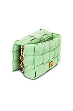 Bottega Veneta Chain Cassette Crossbody Bag in Wasabi & Gold, view 6, click to view large image.