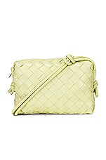 BOTTEGA VENETA Nappa Intrecciato Mini Loop Camera Bag Lemon Washed