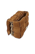 Bottega Veneta Chain Cassette Crossbody Bag in Acorn & Gold, view 6, click to view large image.