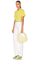 Bottega Veneta Teen Jodie Bag in Lemon Washed & Gold, view 2, click to view large image.