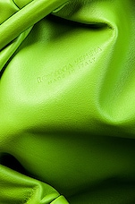 Bottega Veneta Pouch Clutch in Acid Green & Silver, view 6, click to view large image.