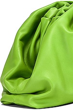 Bottega Veneta Pouch Clutch in Acid Green & Silver, view 7, click to view large image.