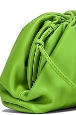 Bottega Veneta Mini Pouch Clutch in Acid Green & Silver, view 8, click to view large image.