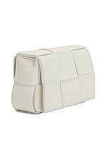Bottega Veneta Candy Cassette Crossbody Bag in White & Gold, view 5, click to view large image.