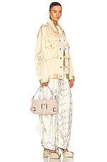 Bottega Veneta Mini Shoulder Bag in Melon Washed & Silver, view 2, click to view large image.