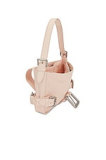 Bottega Veneta Mini Shoulder Bag in Melon Washed & Silver, view 5, click to view large image.