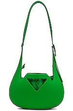 Bottega Veneta Small Moulded Shoulder Bag in Parakeet, view 1, click to view large image.