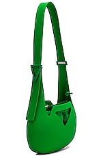 Bottega Veneta Small Moulded Shoulder Bag in Parakeet, view 4, click to view large image.