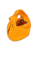 Bottega Veneta Teen Jodie Bag in Tangerine & Gold, view 5, click to view large image.