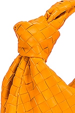 Bottega Veneta Teen Jodie Bag in Tangerine & Gold, view 7, click to view large image.