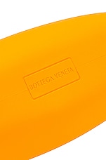 Bottega Veneta Small Moulded Shoulder Bag in Tangerine, view 6, click to view large image.