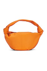 Bottega Veneta Double Knot Bag in Tangerine & Gold, view 1, click to view large image.