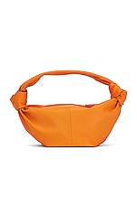 Bottega Veneta Double Knot Bag in Tangerine & Gold, view 2, click to view large image.