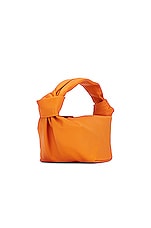 Bottega Veneta Double Knot Bag in Tangerine & Gold, view 3, click to view large image.