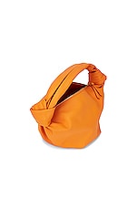 Bottega Veneta Double Knot Bag in Tangerine & Gold, view 4, click to view large image.