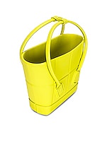 Bottega Veneta Mini Arco Shopping Tote Bag in Kiwi & Silver, view 5, click to view large image.