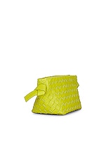 Bottega Veneta Tie Shoulder Bag in Acid Kiwi & Silver, view 5, click to view large image.
