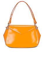 Bottega Veneta V Ring Crossbody Bag in Tangerine & Gold, view 3, click to view large image.