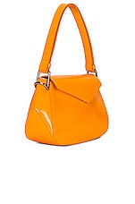 Bottega Veneta V Ring Crossbody Bag in Tangerine & Gold, view 4, click to view large image.
