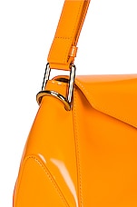 Bottega Veneta V Ring Crossbody Bag in Tangerine & Gold, view 7, click to view large image.