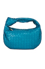 Bottega Veneta Teen Jodie Bag in Blueprint & Gold, view 1, click to view large image.