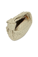 Bottega Veneta Mini Jodie Bag in Travertine & Gold, view 5, click to view large image.