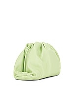 Bottega Veneta Teen Pouch Clutch in Pistachio & Silver, view 4, click to view large image.