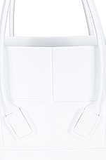 Bottega Veneta Mini Arco Shopping Tote Bag in Chalk & Silver, view 6, click to view large image.