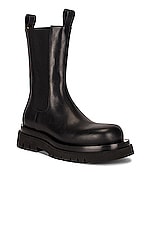 Bottega Veneta The Lug Boots in Black, view 2, click to view large image.