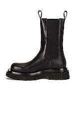 Bottega Veneta The Lug Boots in Black, view 5, click to view large image.