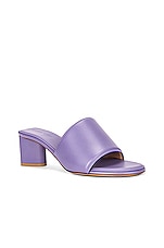 Bottega Veneta The Band Mules in Lavender, view 2, click to view large image.