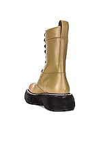 Bottega Veneta The Bounce Boots in All Spice & Black, view 3, click to view large image.