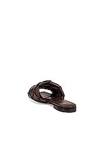 Bottega Veneta The Lido Sandals in Bitter Chocolate, view 3, click to view large image.