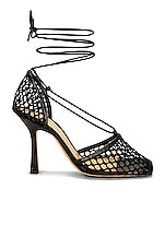 Bottega Veneta Stretch Heels in Black, view 1, click to view large image.