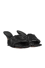 Bottega Veneta Lido Sandals in Black, view 2, click to view large image.