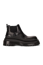 Bottega Veneta The Tire Ankle Boots in Black, view 1, click to view large image.