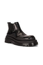 Bottega Veneta The Tire Ankle Boots in Black, view 2, click to view large image.