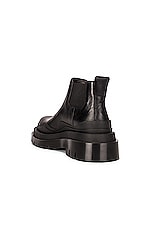 Bottega Veneta The Tire Ankle Boots in Black, view 3, click to view large image.