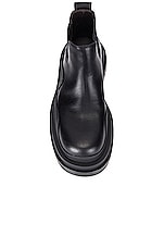 Bottega Veneta The Tire Ankle Boots in Black, view 4, click to view large image.