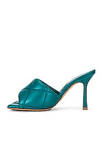 Bottega Veneta BV Rubber Lido Sandals in Duck Green, view 5, click to view large image.