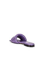Bottega Veneta BV Rubber Lido Sandals in Lavender, view 3, click to view large image.