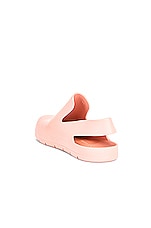 Bottega Veneta Puddle Sandals in Peachy, view 3, click to view large image.