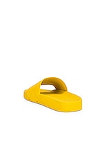 Bottega Veneta The Slider Flat Slides in Buttercup, view 3, click to view large image.