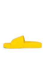 Bottega Veneta The Slider Flat Slides in Buttercup, view 5, click to view large image.