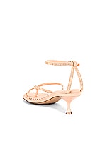 Bottega Veneta Dot Ankle Strap Sandals in Macaroon, view 3, click to view large image.
