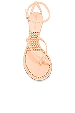 Bottega Veneta Dot Ankle Strap Sandals in Macaroon, view 4, click to view large image.
